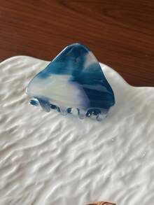 Elegant Acetate Triangle Hair Claw Clips, Chic French Style Hair Claw, Fashionable New Design - Multicolor - View 2