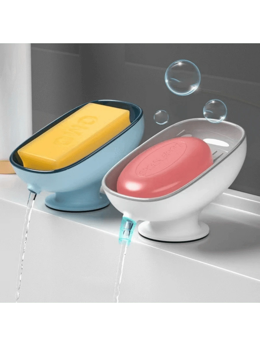 2-Tier Soap Dish, Convenient And Tidy Soap Storage With Quick Drainage - A - View 1
