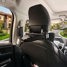 车载后座手机支架，磁吸+夹式通用设计，兼容MagSafe和非磁吸手机，伸缩调节，360°旋转，稳固安全，非常适合孩子看动画片和长途旅行，适用于所有手机型号 - 多款式 - 查看 3