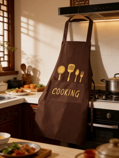 Premium Water And Oil Roof Cooking Apron - Durable, With Cutlery Pockets,Customizable Adjustments,Perfect For Use In Cafes,Restaurants And Home Kitchens,Stylish,Versatile Necessity,Serving Dishes,Sweet Bags