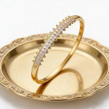 1件18K镀金铜手镯，闪亮优雅的款式，适合日常佩戴。 - 多色 - 查看 2