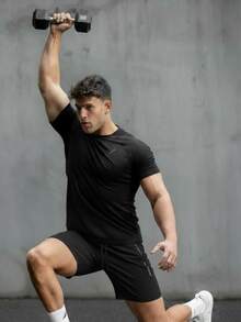 Type One Men's Bermuda Shorts Zipper Pocket Tactel Elastane Sports Shorts Gym Training Shorts Running Summer Loose Pocket Drawstring Beach For Going Out Night Casual Weekend Sports Cycling Holiday Birthday Christmas Valentine's Day Father's Day New Year - 黑色 - 查看 6