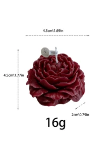 3D Embossed Peony Scented Candle - Natural Soy Wax Smokeless Long-Lasting Fragrance, Sleep Aid Home Decor, Gift For Girlfriend/Best Friend. 3D Embossed Design, Long-Lasting Fragrance, Romantic Candlelight Dinner Essential - Peony Flower - Candle - View 10