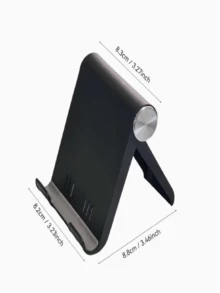 Suporte portátil dobrável para celular (1 unidade), feito em ABS, ideal para smartphones e tablets. Acessório compacto e prático para mesa de escritório. - Suporte rotativo - Ver 5