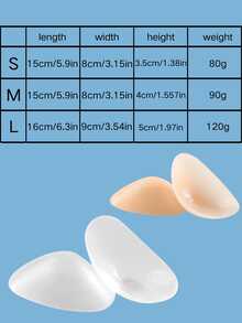 Men's Silicone Shoulder Pads, Extra Large And Thick, For Narrow Shoulders, Right Angle Shoulders, Self-Adhesive And Washable. - Multicolor - View 8