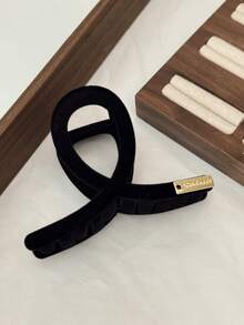 Fashionable Flocked Metal Clip Hairpin, Elegant Hair Claw For Women - Multicolor - View 5