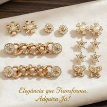 Basic Luxury Gold Sandal Pins And Buttons Set - KIT-pINS-5 - View 5