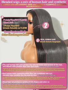 200% Density 34 Inch 13*4 Straight HD Transparent Lace Front Wigs With Baby Hair - Pre Plucked Pre Bleached Lace Frontal Wigs Glueless With Natural Hairline - Brazilian Virgin Pre Cutting Pre Pulling Pre Ironing Lace Closure Wigs Frontal Glueless - Wear And Go No Glue Needed No Skills Human Frontal Hair Wigs Glueless Weaves Wigs For Women Daily Use Blended Hair - SBUG/99J - View 6