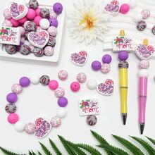 25/44/75pcs Mother's Day Letter Bead Set - Mother's Day Theme "Love Mom" - Suitable For DIY Handmade Keychains, Necklaces, Bracelets, Decorative Pens, Jewelry And Pendants - Ideal For Holiday And Birthday Gifts - Mother's Day Alphabet - View 11