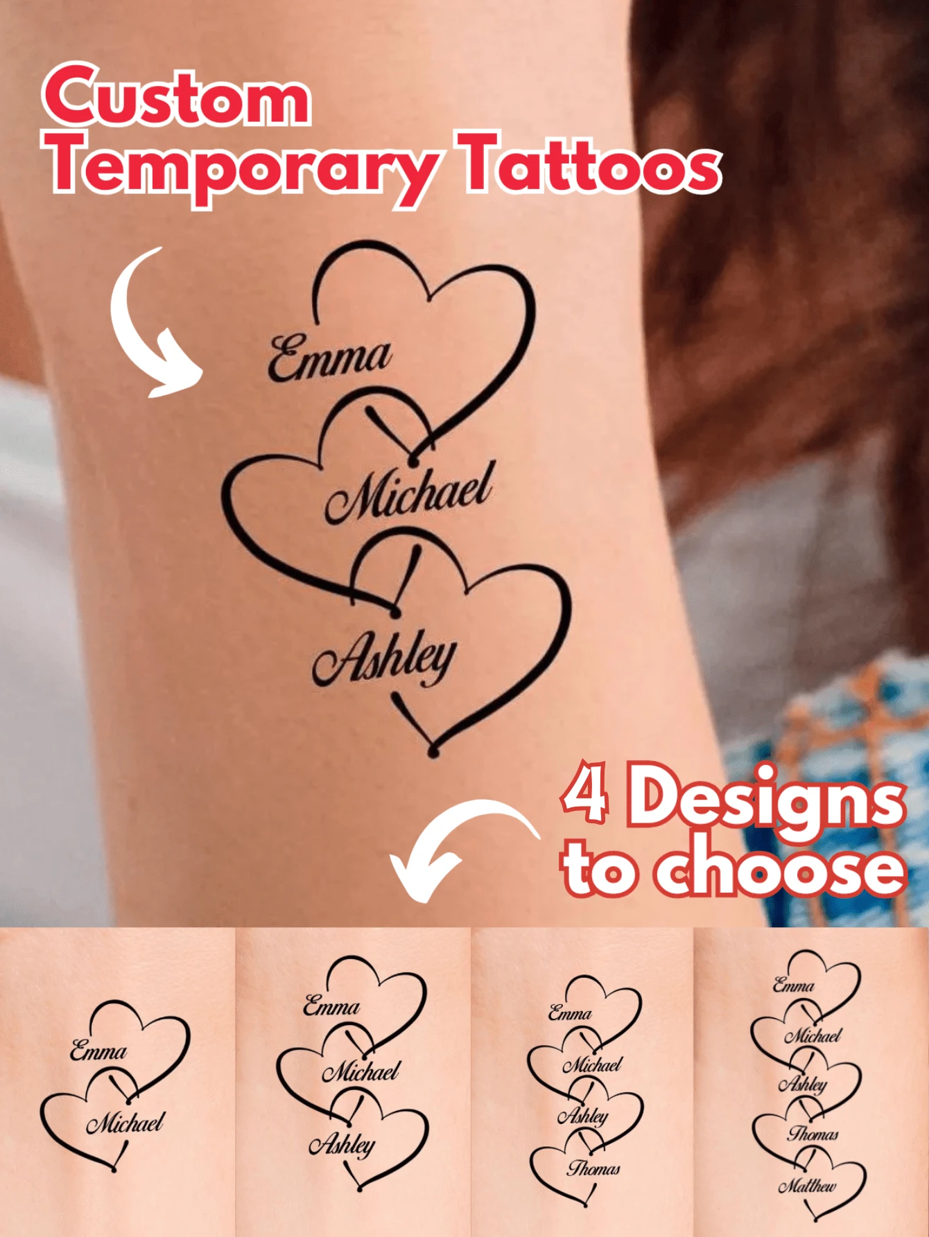Custom Name Heart Temporary Tattoo Stickers, Personalized Photo Face Temporary Tattoo Stickers, Congratulations 2025 Graduation Party, Custom Graduation Tattoo Stickers, Graduation Party Favors, Graduation Party Decorations