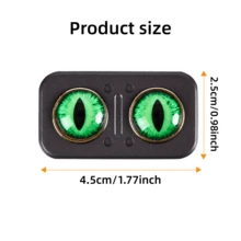 Premium Metal Fidget Toy With Cat Eye Design - Reversible Slider Stress Relief Toy For Adults, Portable EDC Fidget Gadget For Anxiety Relief, Focus Improvement, And Office Desk Decompression, Unique Alternative With Smooth Tactile Feedback, Perfect For Stress Management And Sensory Play - متعدد الألوان - مشاهدة 2