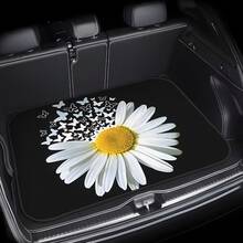1 buah Alas Bagasi Mobil Motif Bunga Daisy dan Kupu-kupu - Alas Bagasi Anti Debu | Pelindung Bagasi Universal, Solusi Penyimpanan Mobil, Motif Bunga, Bahan Tahan Lama, Mudah Dibersihkan, Perlengkapan Perjalanan, Pecinta Kendaraan - alas bagasi - View 9