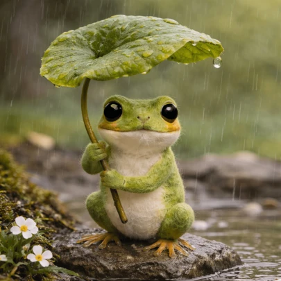 Bộ dụng cụ làm thú nhồi bông bằng len nỉ, bộ dụng cụ làm thú nhồi bông dành cho người mới bắt đầu và người lớn với hướng dẫn từng bước, bộ dụng cụ tự làm thú nhồi bông hình nhím/ếch/gấu/thỏ, đồ trang trí nhà cửa dễ thương và ngộ nghĩnh, quà tặng độc đáo cho sinh nhật, ngày lễ tình nhân và lễ Phục sinh.