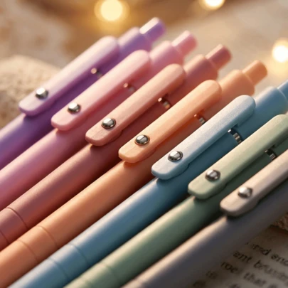 12 Pack Of High-Grade Morandi Gel Pen Set (2 Pens+10 Pen Cores With Random Colors) 0.5mm Black Ink, Fine Tip, Smooth Writing, High-End Series Retractable Pen, Fast Drying, Suitable For Diaries, Notes, Desks, Nurses, Teachers, Student Supplies, Classroom Gifts, Workplace Offices, Gifts For Men And Women