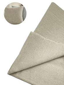 Beige Faux Linen Sewing Fabric, 50*150cm Long Strip Cloth, Suitable For Embroidery, Patchwork, Pillow, Placemat, Table Runner DIY, Wall Hanging Home Decor, Handmade DIY Fabric Decoration Material - Imitation Linen 50*150 - View 7
