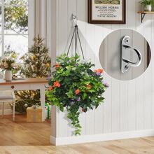 5pcs Stainless Steel Thickened Ceiling Hook, Heavy Duty Hanging Hook For Fans, Pulleys - Silver - View 10