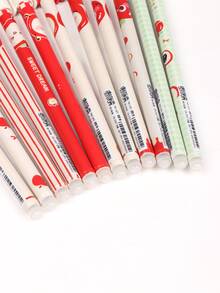 12 Pack Apple Cat Thermal Erasable Blue Gel Pen 0.5 High Value For Students To Brush The Writing Pen. - Sets - View 6