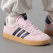 Giày thể thao adidas VL COURT 3.0 phiên bản giới hạn Ngày Valentine, màu hồng trong suốt Legend Ink, đế mỏng, thoải mái, đa năng, cổ thấp, unisex, màu hồng và đen. - hồng đen - Xem 2