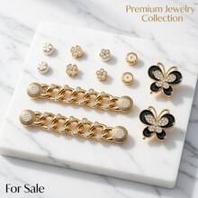 Basic Luxury Gold Sandal Pins And Buttons Set - KIT-pINS-3 - View 5