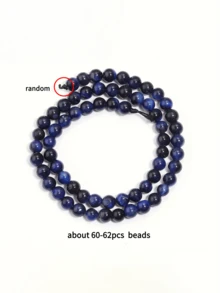 1 Strand Natural Stone Lapis Lazuli Tiger Beads Energy Healing Crystal Round Loose Stone Beads For Jewelry Making, Diy Bracelets Necklaces 4 6 8 10mm - Lapis Lazuli Tiger Eye - View 7