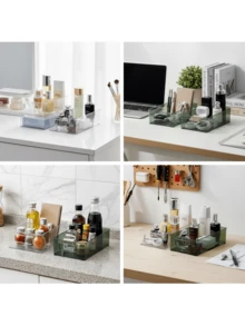 Hộp đựng đồ trong suốt, hộp đựng đồ ăn nhẹ để bàn, hộp đựng các vật dụng nhỏ linh tinh, hộp nhựa acrylic, hộp đựng đồ hình chữ nhật để bàn. - Xem 3