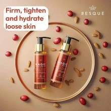 Besque Magic Body Oil, 3.38 FL OZ, After Shower Body Oil For Women, Hydrating Skin Care For Full Body That Plumps, Tightens, And Firms Skin With Natural Ingredients, Luxury Spa Gifts - Pack Of 1 - Hương vị trà - Xem 3