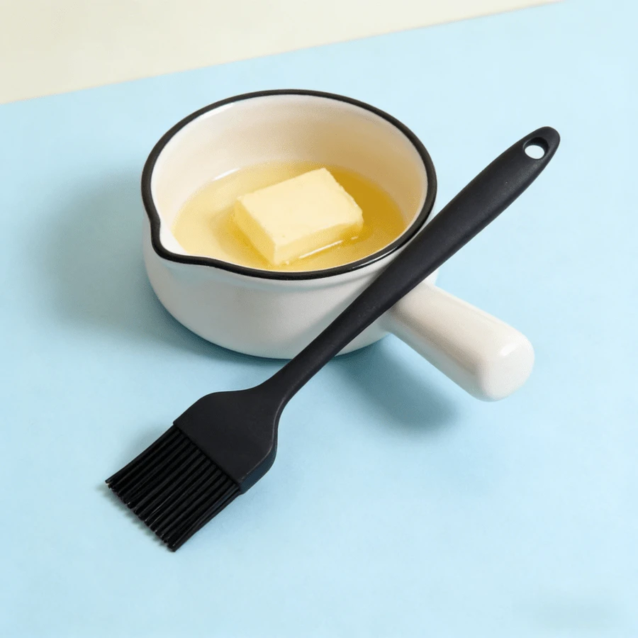 Heat-Resistant Silicone Basting Brush, Suitable For Cooking, Seasoning, Pickling, Grilling, Baking, Black, 2/4/6 Pcs Set - Black - View 1