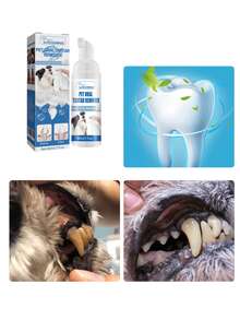 YEGBONG 1瓶60毫升宠物牙垢去除剂，去除牙垢、黄牙、口臭，清洁牙齿，口腔泡沫清洁剂 - 彩色 - 查看 15
