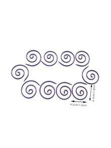 Set Penanda Jahitan Spiral Aluminium 10 Buah, Digunakan untuk Menandai Titik Pola dan Memperbaiki Dekorasi Syal, Aksesori Merajut Praktis, Cocok untuk Merajut Sweater, Membuat Syal, dan Berbagai Proyek DIY Merajut - 10 jarum spiral - View 10