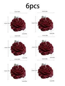 3D Embossed Peony Scented Candle - Natural Soy Wax Smokeless Long-Lasting Fragrance, Sleep Aid Home Decor, Gift For Girlfriend/Best Friend. 3D Embossed Design, Long-Lasting Fragrance, Romantic Candlelight Dinner Essential - Peony Flower - Candle - View 7