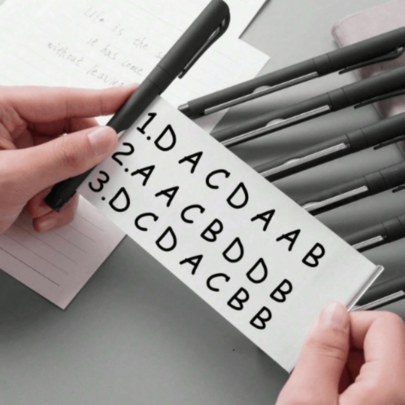 6/10/24pcs Set Pen With Built-In Tissue, Memo Pen, Smooth Writing, Back To School Essential