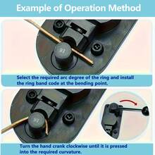 Jewelry Ring Bending Tool Kit - For DIY Ring Making, Includes Bending Plier/Small Steel Handle Hammer/Simple Ring Expander/Ring Sizer Tool, Metal Wire Curving - With Adjustable Mold, Compact Ring Resizer, Suitable For Beginners Handcraft - Multicolor - View 8