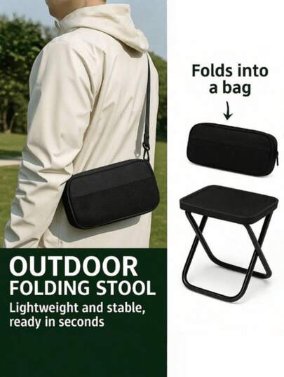 Silla de camping plegable duradera - Silla portátil para exteriores, capacidad de peso de 200 kg/440 lbs, estructura ligera y resistente, fácil de montar y plegar, tela impermeable y resistente a la intemperie, adecuada para camping, playa, pesca, jardín y viajes - Ideal para vacaciones y aventuras al aire libre, muebles de camping, silla de playa, diseño compacto y plegable, construcción duradera, equipo de pesca, plegable, costuras reforzadas, asistente de festivales, taburete plegable, silla plegable, silla plegable portátil, plegable