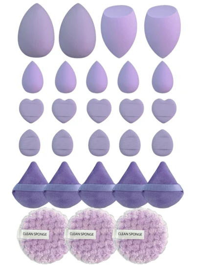 27 件套海绵套装 | 专业粉底、散粉和爽肤水专用海绵 - 超柔软，全覆盖面部彩妆工具（批发）