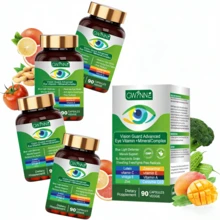 Paquete especial de oferta:4PCS Gwynne Lutein Eye Vitamin Supplement Nutricional Para La Salud Macular Y El Ojo Seco Con Luteína, Zinc, Vitamina C/e Y Zeaxantina 90 Cápsulas - 4 piezas - Ver 6