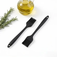Cọ phết dầu mỡ bằng silicon chịu nhiệt dùng cho nướng BBQ và bánh, cọ phết dầu, nước sốt - Dụng cụ nhà bếp dùng được trong máy rửa chén - Màu đen (Bộ 2/4/6 chiếc) - màu đen - Xem 13