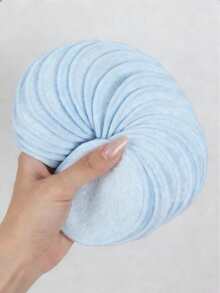 5/10/20片装可重复使用卸妆棉，温和亲肤，快速卸妆，适合所有肤质 - 淺藍色 - 查看 5