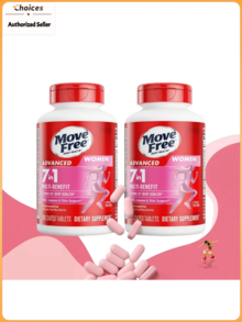 Women's Glucosamine Chondroitin Joint Health Supplement | 7-In-1 Joint Wellness Formula With Calcium & Vitamin D | Daily Joint Support Capsules | 120 Pills (2 Bottles) - WOMEN (2 Bottles) - 查看 1