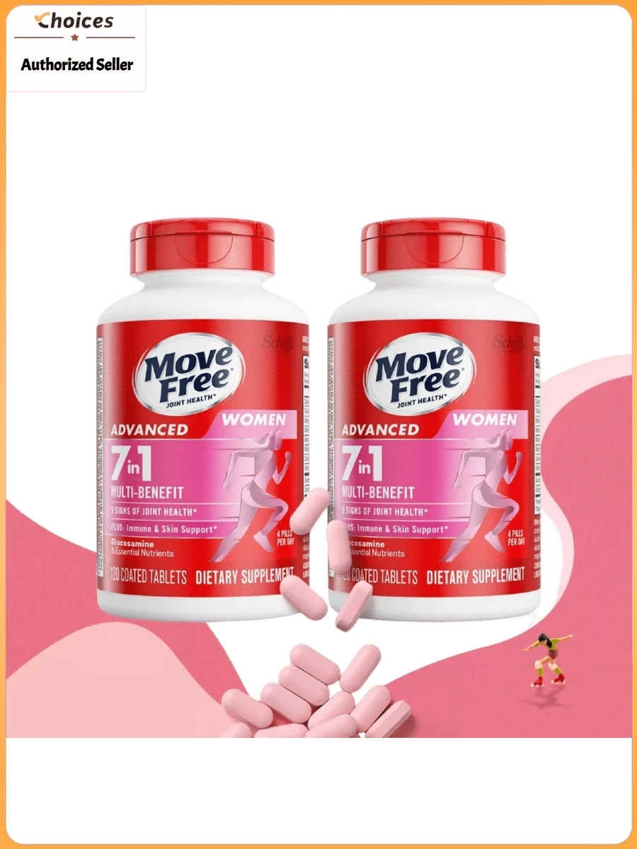 Women's Glucosamine Chondroitin Joint Health Supplement | 7-In-1 Joint Wellness Formula With Calcium & Vitamin D | Daily Joint Support Capsules | 120 Pills (2 Bottles) - WOMEN (2 Bottles) - 查看 1