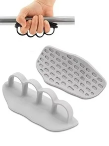 1对四指握力器健身哑铃举重硅胶掌托防滑防滑握把防茧握把 - 彩色 - 查看 13