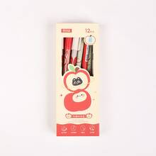 12 Pack Apple Cat Thermal Erasable Blue Gel Pen 0.5 High Value For Students To Brush The Writing Pen. - Sets - View 10