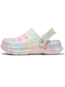 HOEASE Girls' Tie-Dye Clogs, EVA Breathable Summer Garden And Beach Shoes, Slip-On Design For Boys And Girls, For Outdoor And Indoor, All Seasons Footwear - Pink - View 6