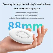 15W 超薄快速无线充电器 - 轻巧圆形桌面旅行及家庭/办公充电站，便携式无线充电器，兼容 16/15/14/13/12/11/Pro/Max/Mini/XR/XS/X/8 和安卓手机，简约设计，高效充电，结构坚固 - 彩色 - 查看 5