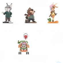 POP MART Disney Zootopia Crazy Series Mô hình và búp bê sưu tầm, Hộp bí ẩn ngẫu nhiên từng sản phẩm, Mô hình nhân vật, Đồ trang trí theo chủ đề nhân vật, Đồ trang trí bàn làm việc, Bộ sưu tập theo chủ đề, Quà tặng cho người hâm mộ. - Màu xanh nhạt - Xem 4