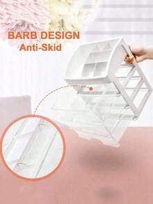 3/2/1 Layers Makeup Storage Box, Multi-Functional Transparent Drawer Type Storage Box, Large Capacity Makeup Display Cabinet, Suitable For Cosmetics, Bathroom Toiletries, Office Supplies Storage, Bathroom Vanity, Holiday Gift, Essential For Autumn & Winter, Suitable For Teachers, Friends, Classmates - Transparent - View 10