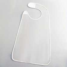 Waterproof Transparent Adult Bib - Black Edged Oil & Stain Resistant Dining Bib, Sleeveless Waterproof Adult Bib, Durable Washable Adult Apron Protects Clothing From Stains, Made Of Lightweight Waterproof PVC Material, Easy To Wipe Clean, Suitable For Elderly, Disabled And Adults - View 5