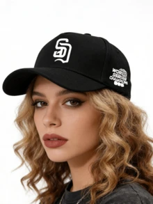 1pc/2pcs Geometric Pattern Design Printed Unisex Hip Hop Baseball Cap And Crossbody Bag, Street Fashion Outdoor Sports Baseball Cap Curved Brim Hat And Bag, Adjustable, Gift For Yourself Or Friends - Multicolor - View 4