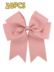 1/2/20pcs 6-Inch Large Grosgrain Ribbon Tails, Double-Layer Streamer Bow Hair Clips, Suitable For Daily Or Party Use - Multicolor - View 41