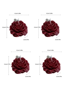 3D Embossed Peony Scented Candle - Natural Soy Wax Smokeless Long-Lasting Fragrance, Sleep Aid Home Decor, Gift For Girlfriend/Best Friend. 3D Embossed Design, Long-Lasting Fragrance, Romantic Candlelight Dinner Essential - Peony Flower - Candle - View 11