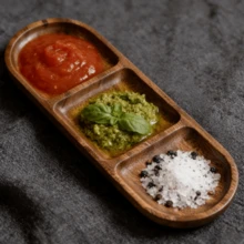 1 件全新创新木质托盘 - 坚固的天然木材结构,2 或 3 格设计,多功能甜点托盘、零食托盘、餐盘,适用于厨房、餐厅、派对、节日 - 优雅的桌面展示,厨房收纳及用餐配件,光滑的木纹表面,家居装饰,客厅配件,厨房用品,木质 - 棕色 - 查看 3